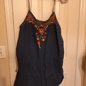 Embroidered Romper
